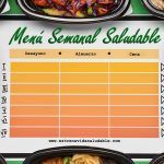 menú semanal saludable