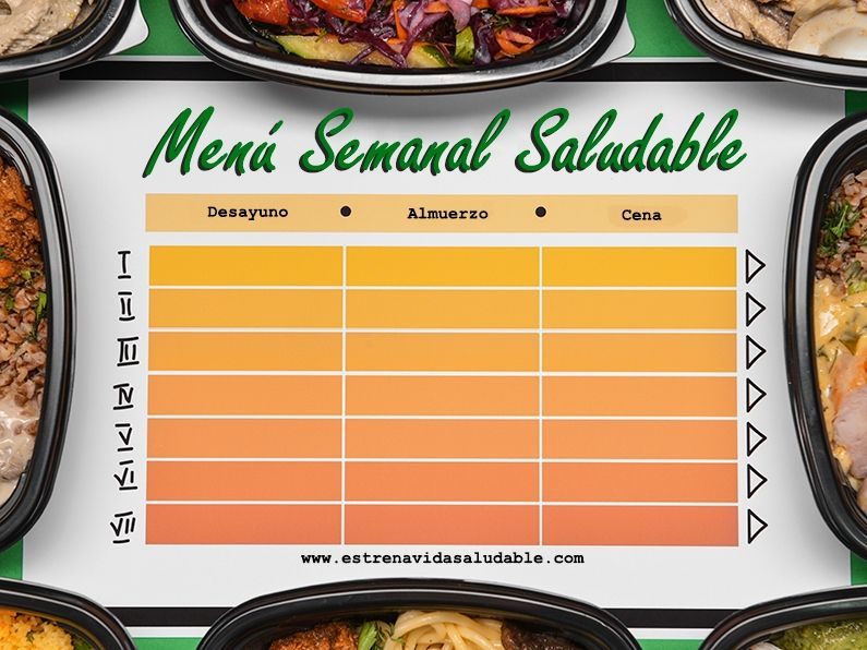 menú semanal saludable